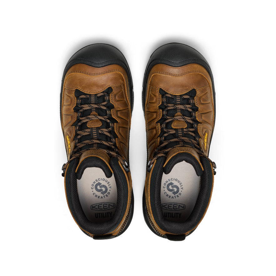 Men's Targhee IV Waterproof Work Boot (Soft Toe) Belgian/Black