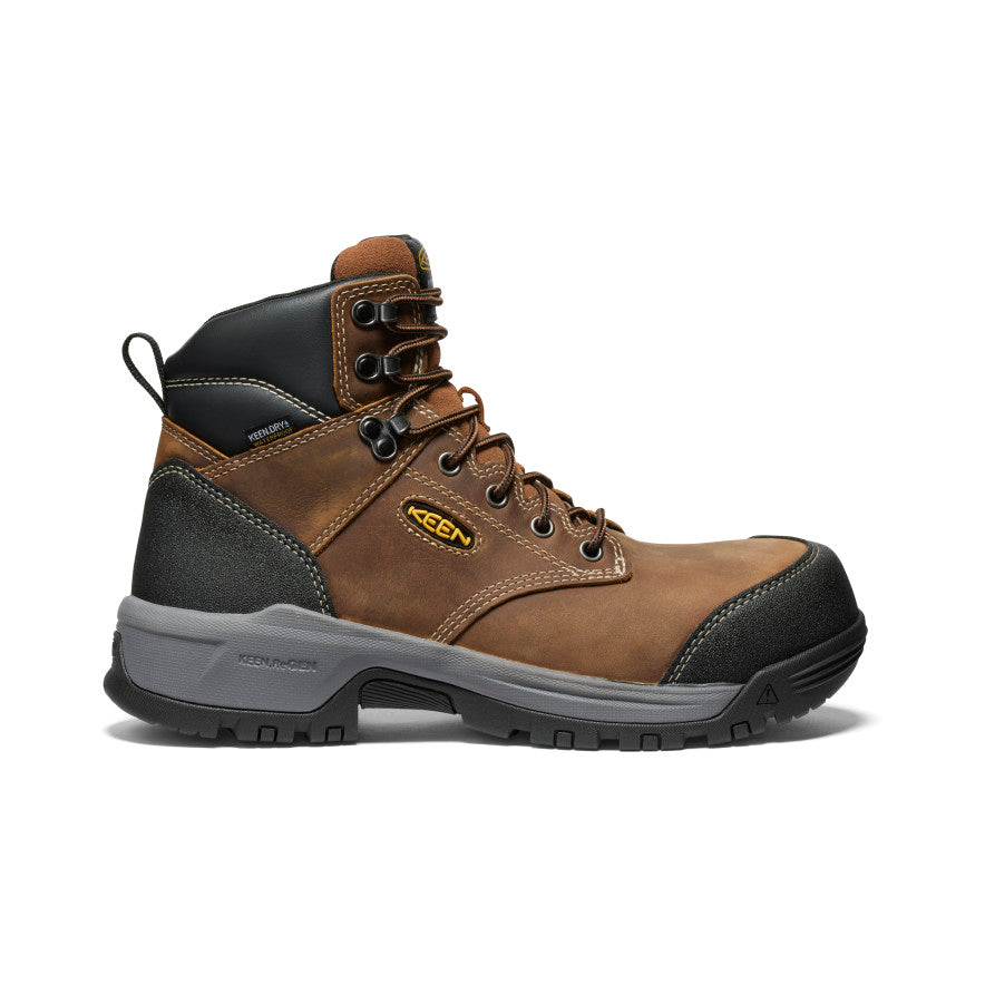 Men's Evanston 6" Waterproof Boot (Carbon Toe) Bison/Black