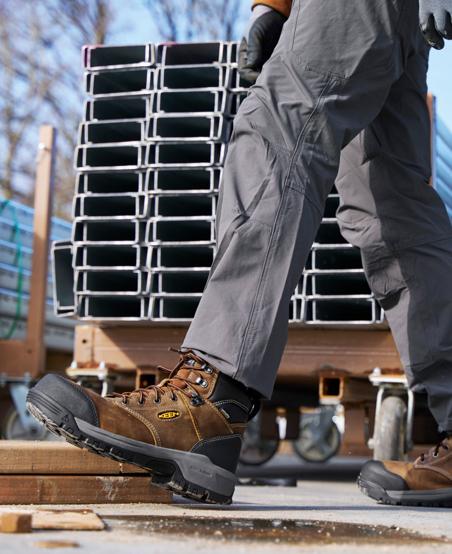 Men's Evanston 6" Waterproof Boot (Carbon Toe) Bison/Black