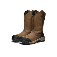 Men's Evanston Pull-On Waterproof Boot (Carbon Toe) Bison/Black