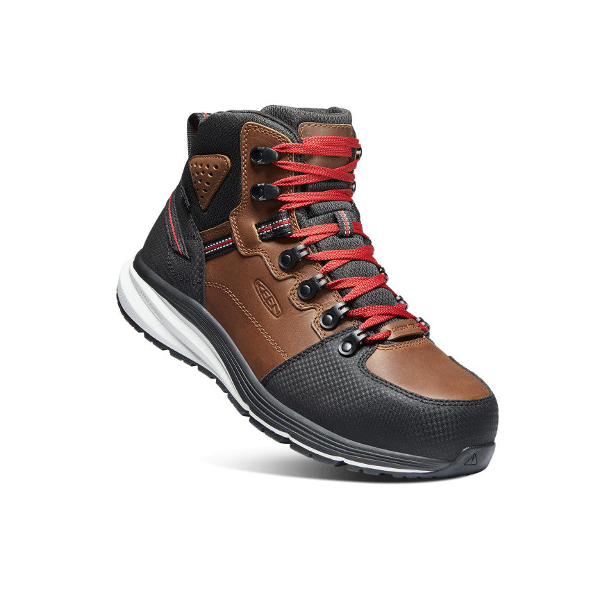 Men's Red Hook Waterproof Boot (Carbon Toe) Tobacco/Black