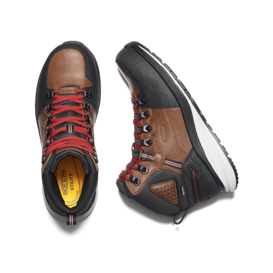 Men's Red Hook Waterproof Boot (Carbon Toe) Tobacco/Black