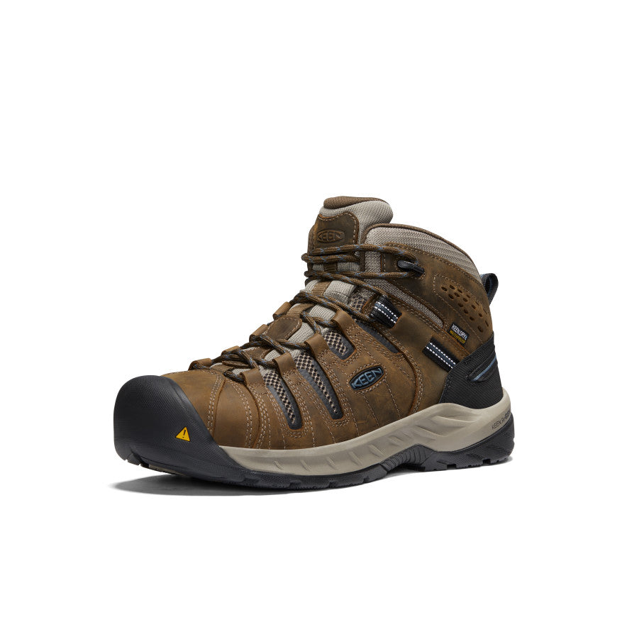 Men's Flint II Waterproof Boot (Steel Toe) Cascade Brown/Orion Blue