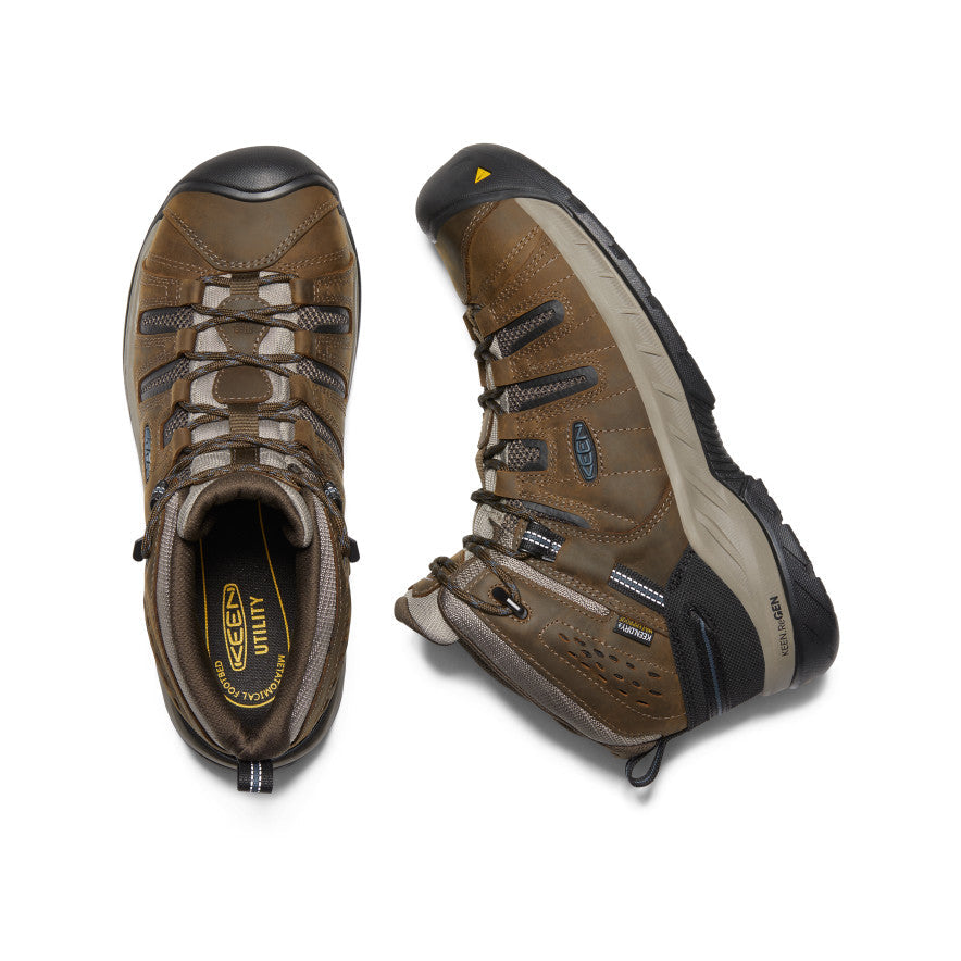 Men's Flint II Waterproof Boot (Steel Toe) Cascade Brown/Orion Blue