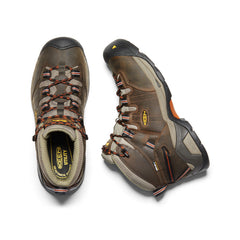 Men's Detroit XT Waterproof Boot (Soft Toe) Black Olive/Leather Brown
