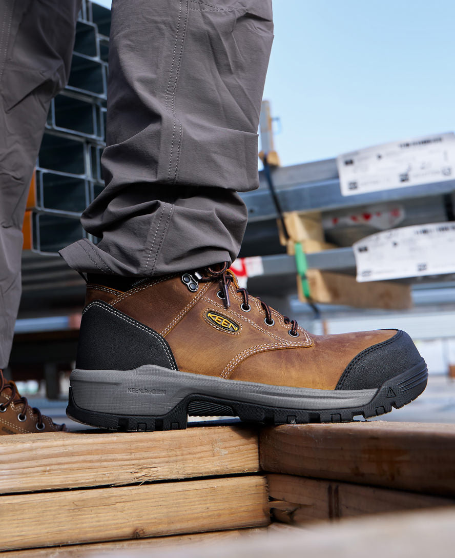 Men's Evanston 6" Waterproof Boot (Soft Toe) Bison/Black