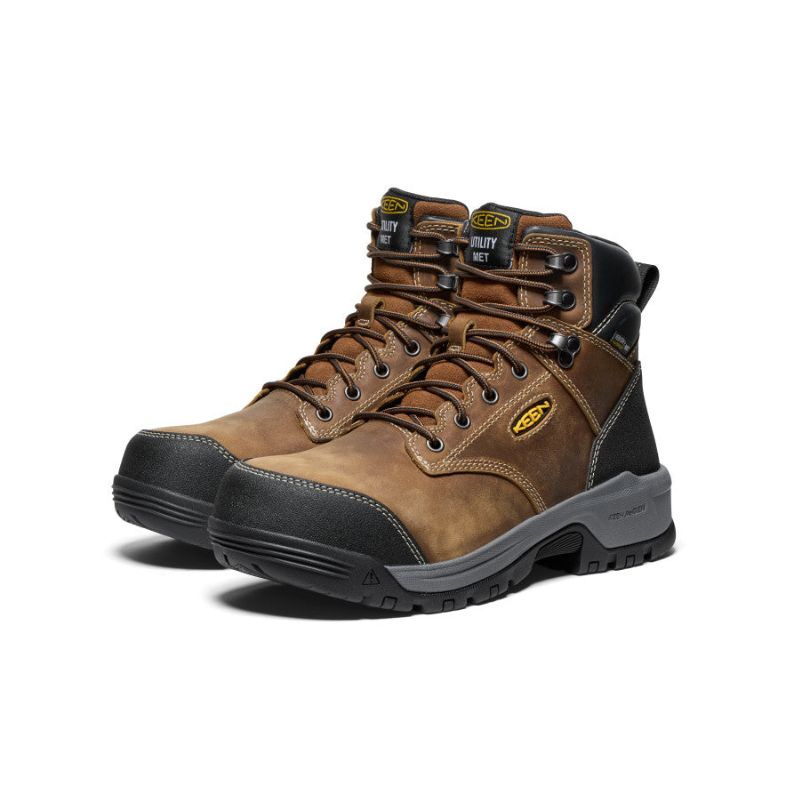 Men's Evanston 6" Waterproof Boot INT MET (Carbon Toe) Bison/Black