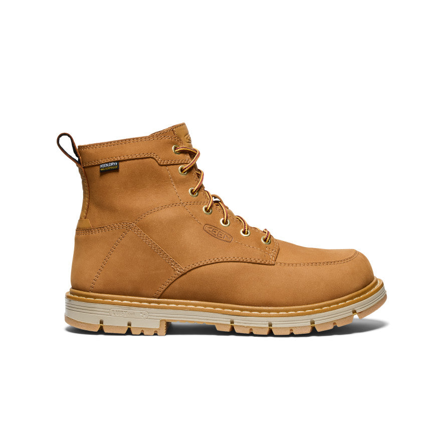 Men's San Jose 6" Waterproof 90° Heel Boot (Soft Toe) Bistre/Gum