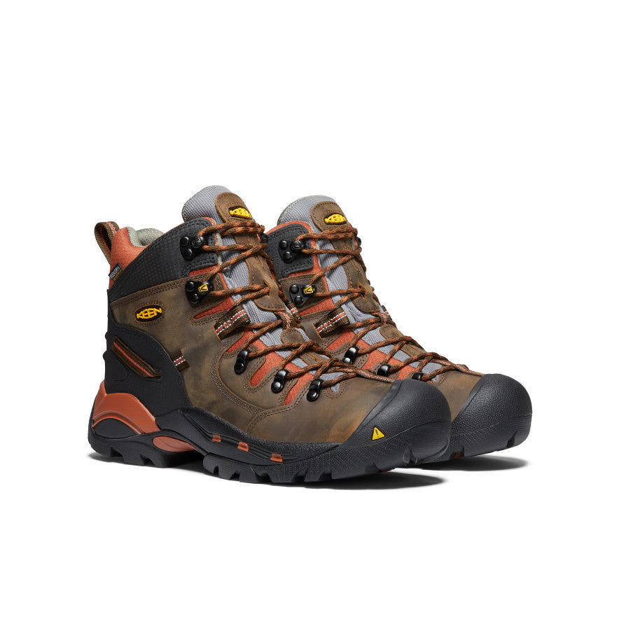 Men's Pittsburgh 6" Waterproof Boot (Soft Toe) Cascade Brown/Bombay Brown