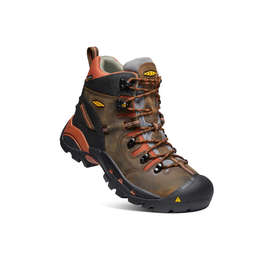 Men's Pittsburgh 6" Waterproof Boot (Soft Toe) Cascade Brown/Bombay Brown