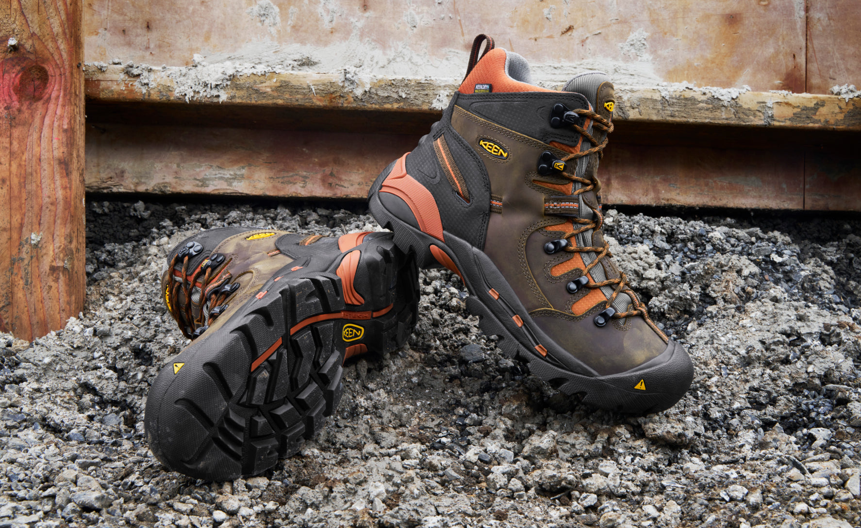 Men's Pittsburgh 6" Waterproof Boot (Soft Toe) Cascade Brown/Bombay Brown
