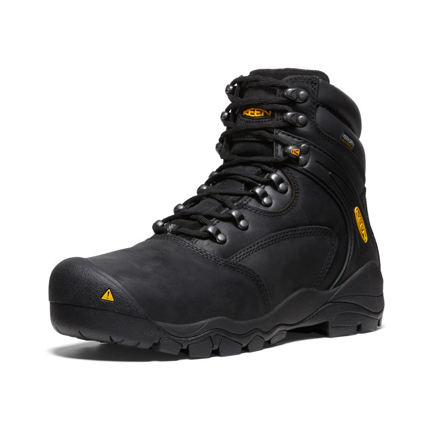 Men's Louisville 6" Waterproof Boot (Steel Toe) Black