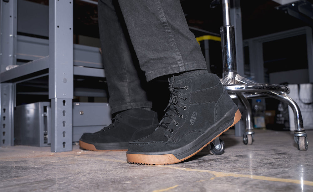 Men's Gibson Boot (Soft Toe) Black/Gum