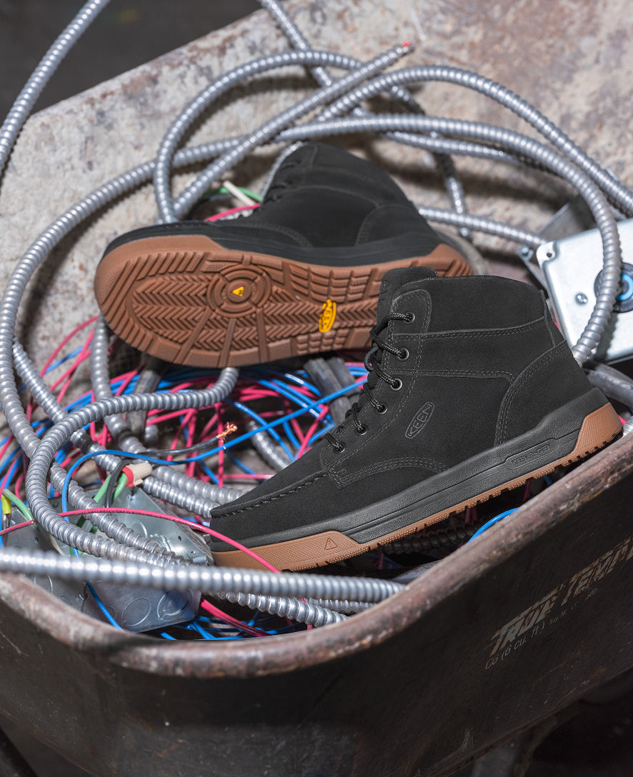 Men's Gibson Boot (Soft Toe) Black/Gum
