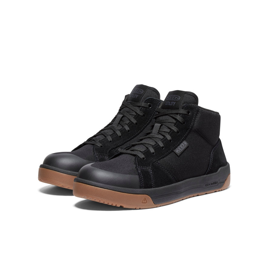 Men's Kenton Mid Work Shoe (Carbon Toe) Black/Gum
