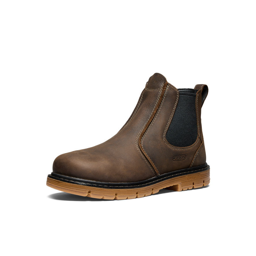 Men's San Jose Chelsea 90° Heel Boot (Aluminum Toe) Cascade Brown/Gum