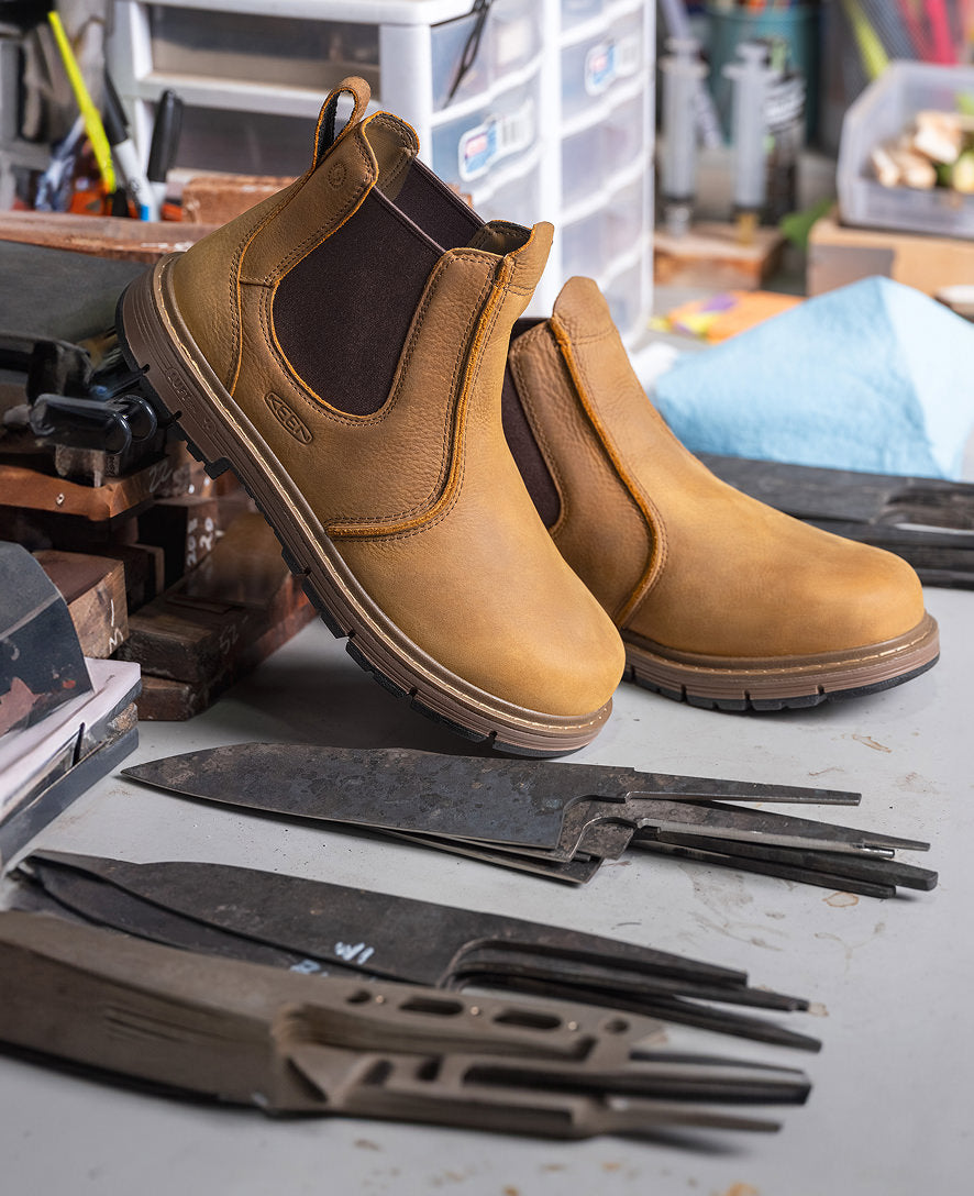Men's San Jose Chelsea 90° Heel Boot (Soft Toe) Belgian/Gum