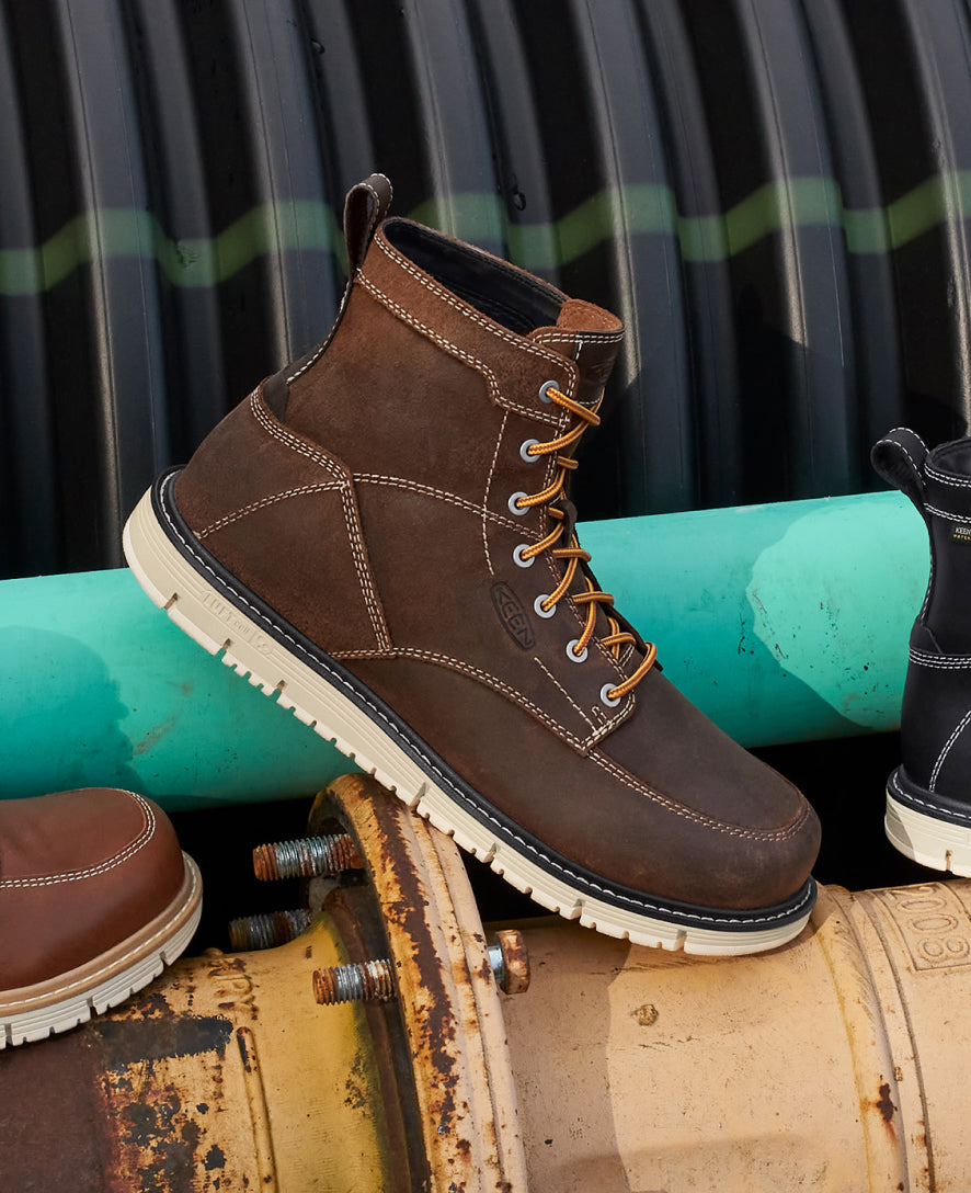 Men's San Jose 6" Boot (Soft Toe) Gingerbread/Off White