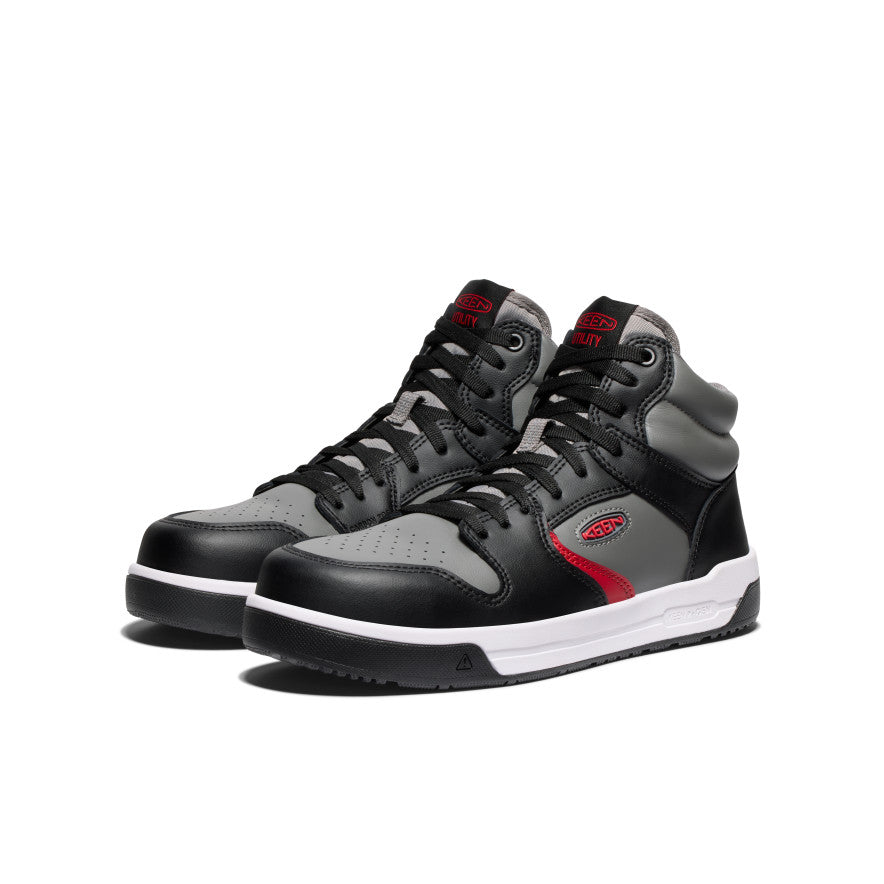 Men's Overton Mid Work Shoe (Carbon Toe) Steel Grey/Black