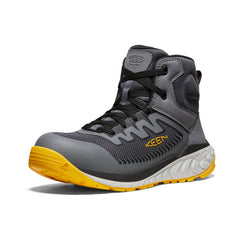 Men's Arvada Mid Work Sneaker (Carbon Toe) Black/Keen Yellow