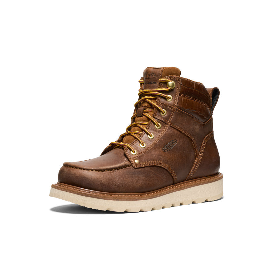 Men's Cincinnati 6" Boot (Soft Toe) x Noon Goons  Leather Brown/Off White