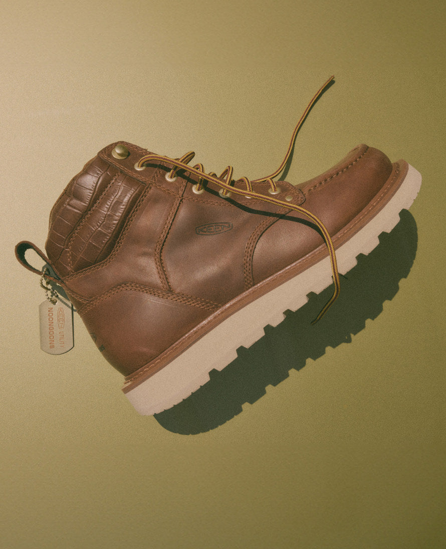 Men's Cincinnati 6" Boot (Soft Toe) x Noon Goons  Leather Brown/Off White