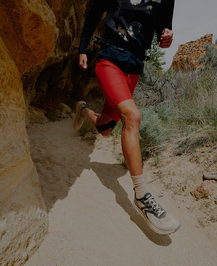 Men's Seek Trail Running Shoe Black/Sunset Sand