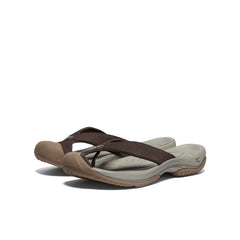 Men's Waimea Leather Flip-Flop Java/Plaza Taupe