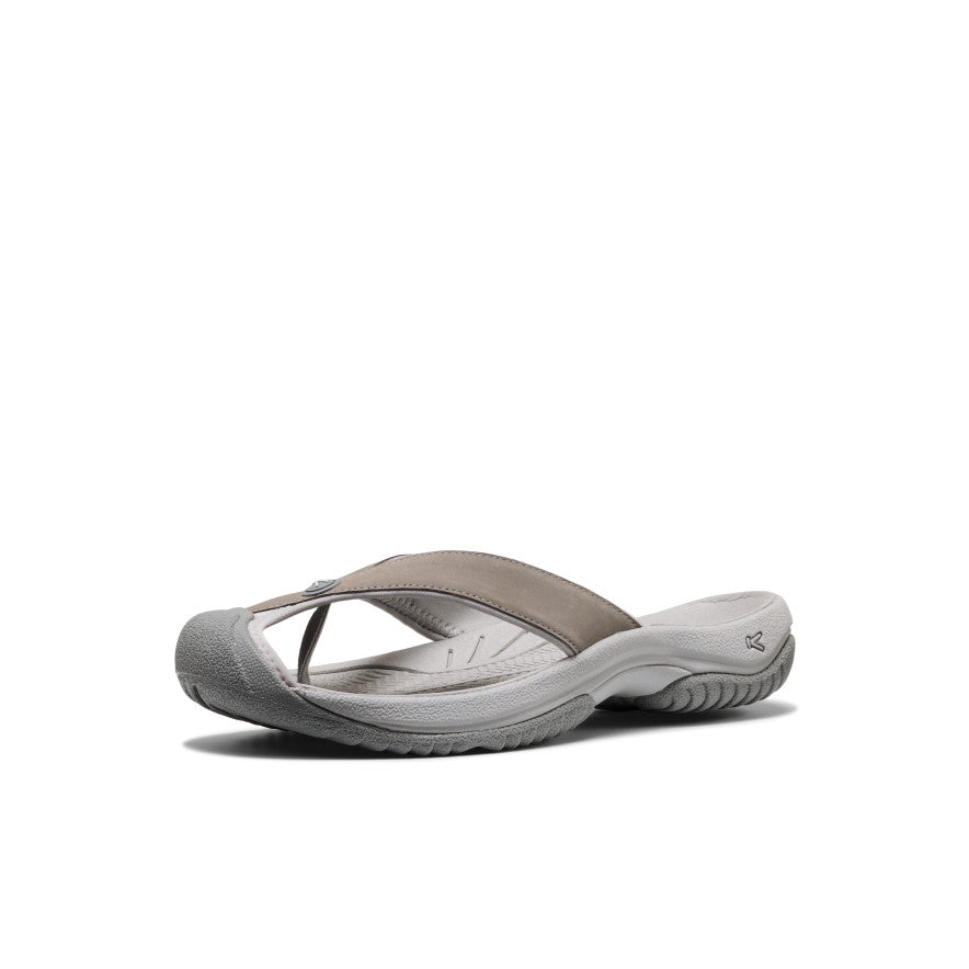 Men's Waimea Leather Flip-Flop Monochrome/Steel Grey
