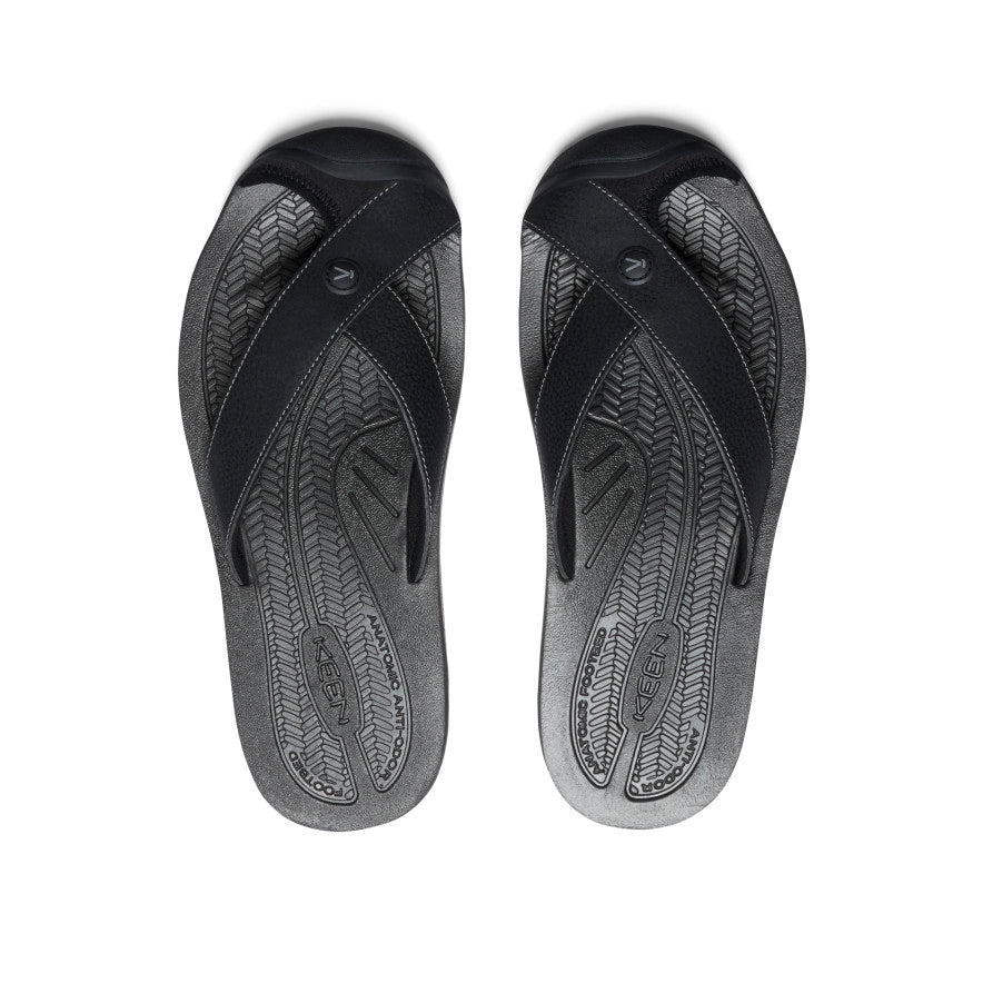 Men's Barbados Flip-Flop Black/Steel Grey