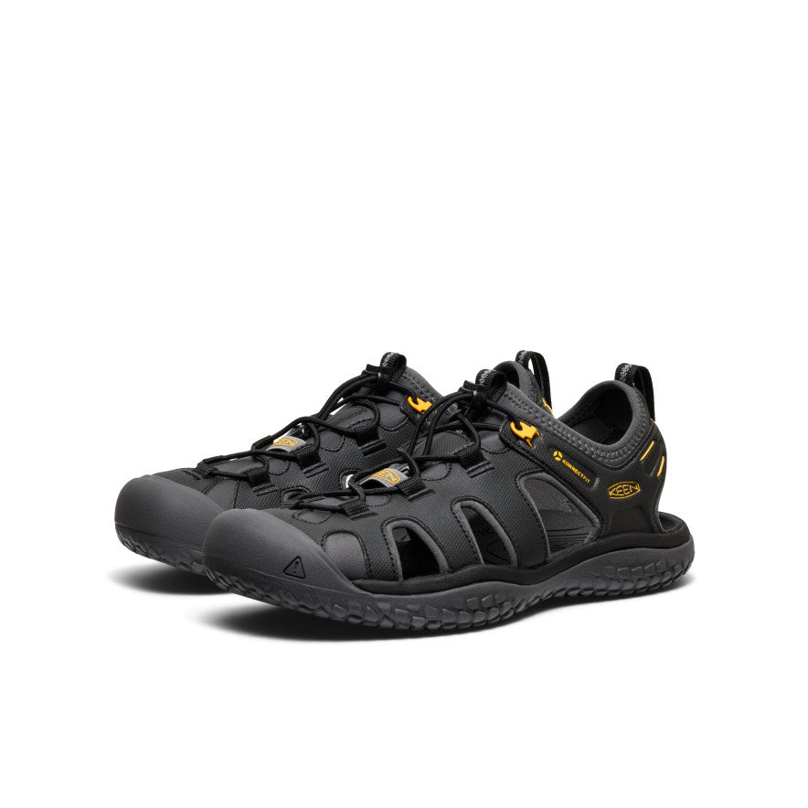Men's SOLR Sandal Black/Gold
