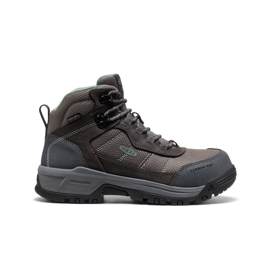 Women's Skokie Waterproof Work Boot (Carbon Toe) Magnet/Black