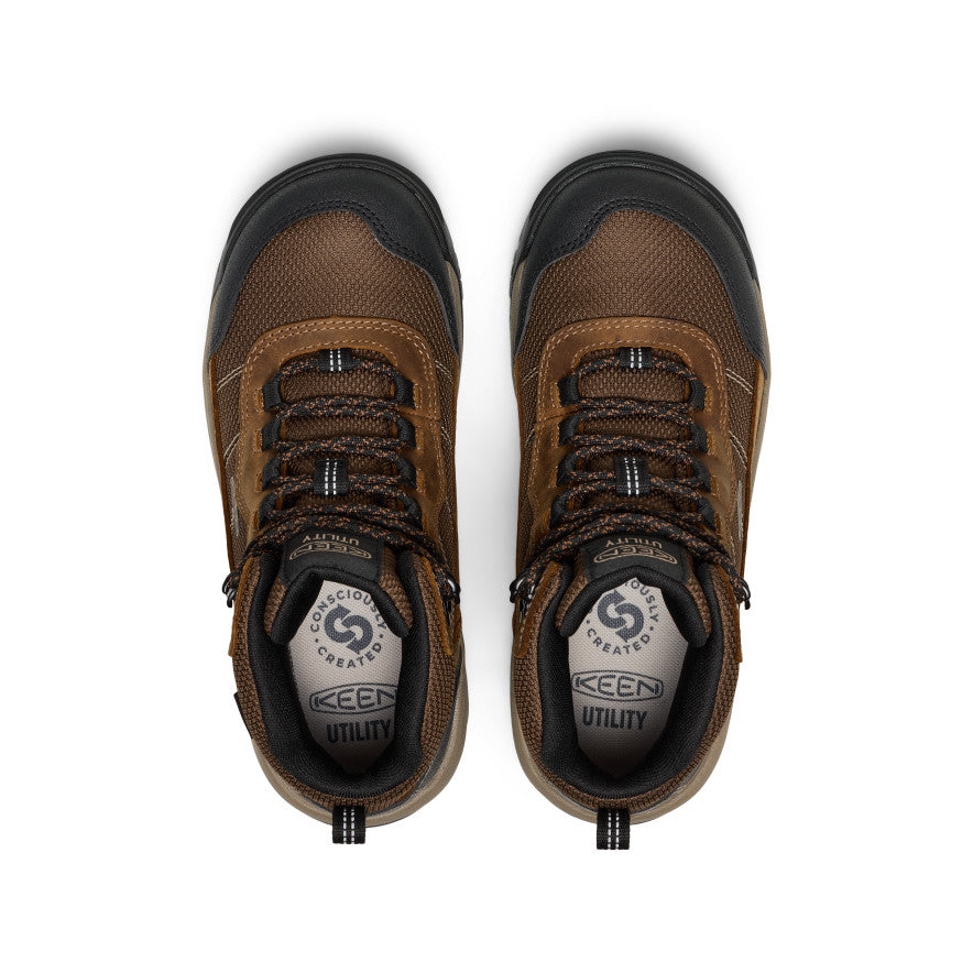 Women's Skokie Waterproof Work Boot (Soft Toe) Bison/Black