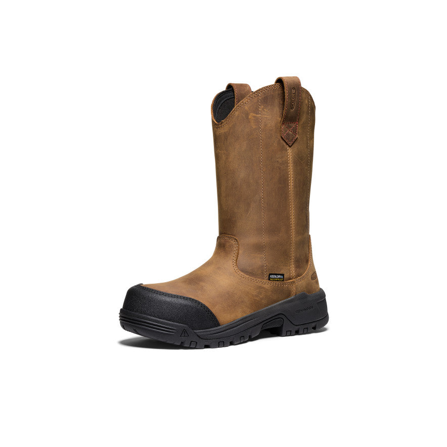 Women's Evanston Pull-On Waterproof Boot (Carbon Toe) Bison/Black
