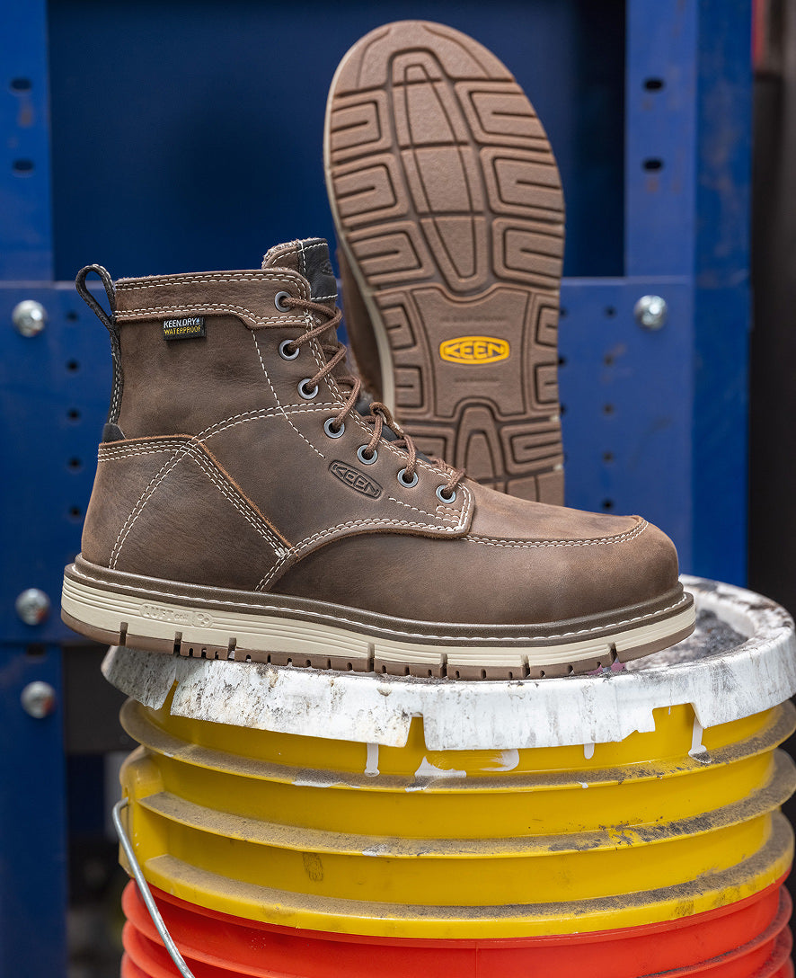 Women's San Jose 6" Waterproof Boot (Aluminum Toe) Cascade Brown/Gum