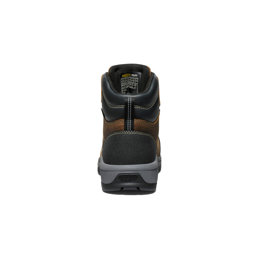 Women's Evanston 6" Waterproof Boot (Carbon Toe) Bison/Black