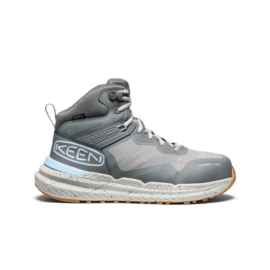 Women's Synchro Waterproof Work Boot (Carbon Toe) Steel Grey/Gum