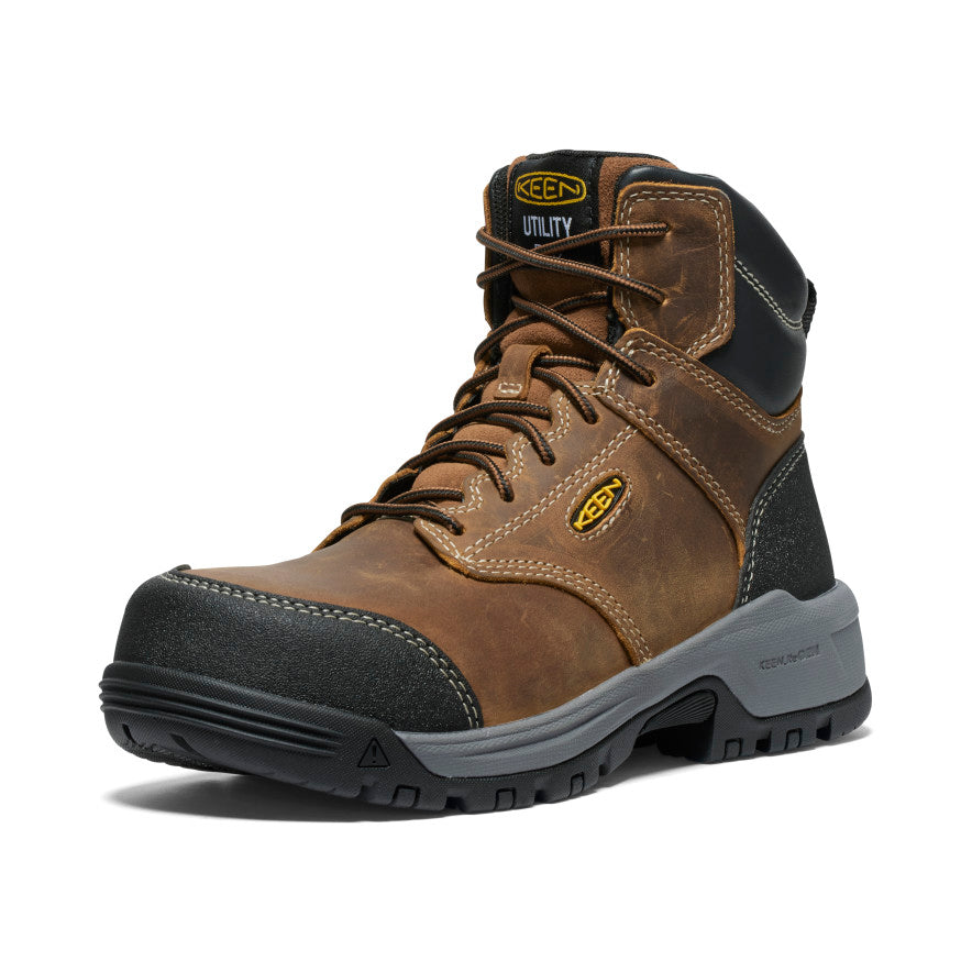 Women's Evanston 6" ESD Boot (Carbon Toe) Bison/Black