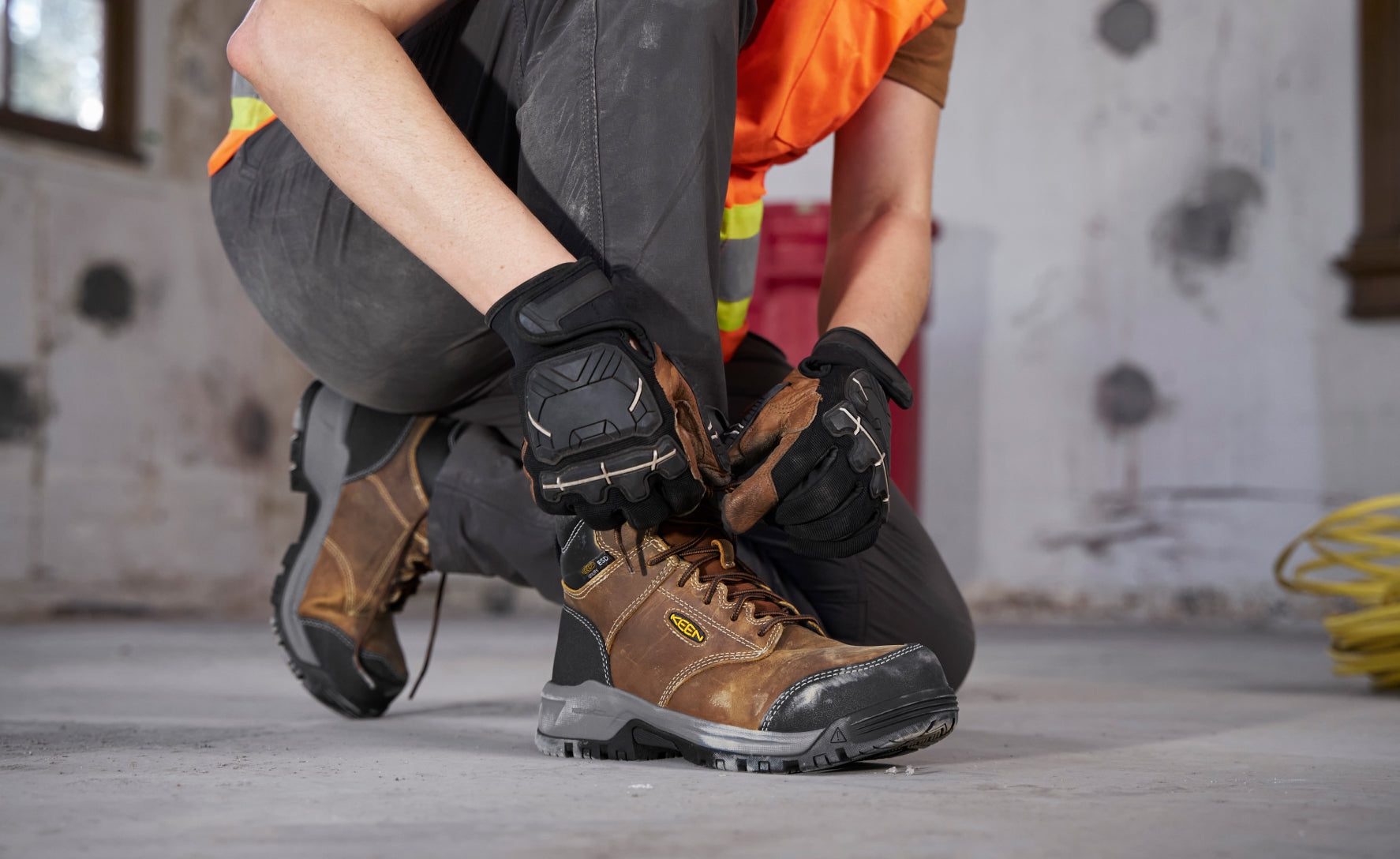Women's Evanston 6" ESD Boot (Carbon Toe) Bison/Black