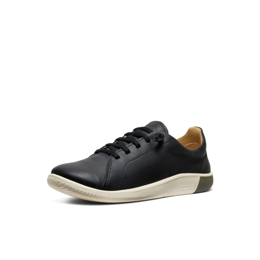 Women's KNX Leather Sneaker Black/Star White
