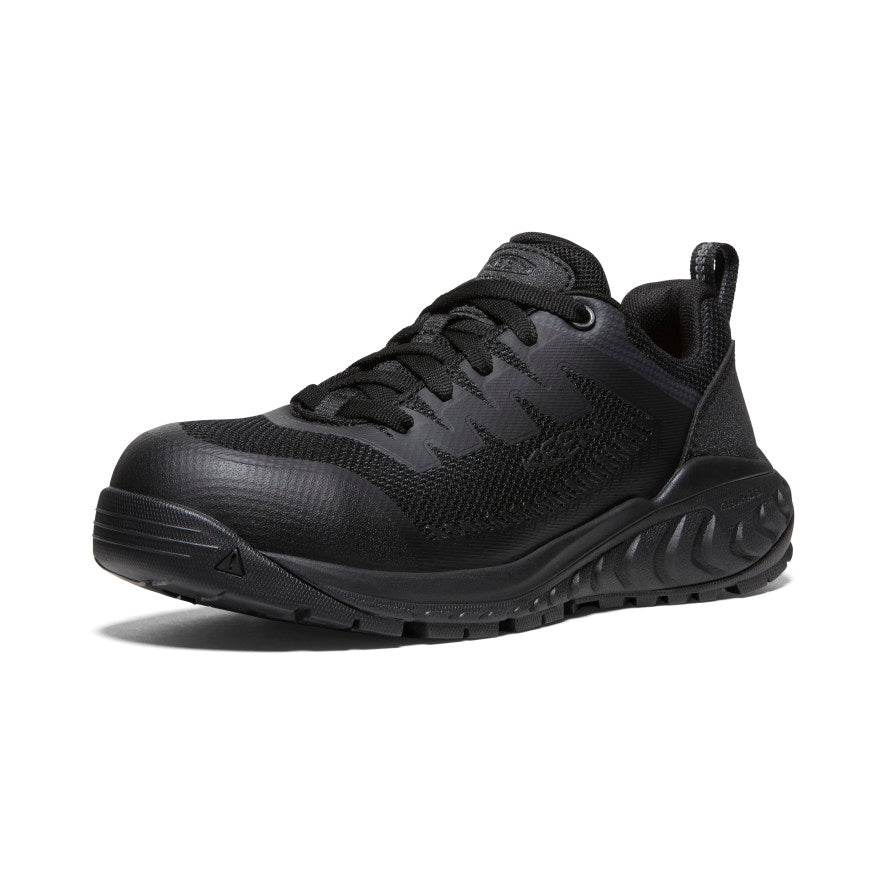 Women's Arvada ESD Work Sneaker (Carbon Toe) Black/Black