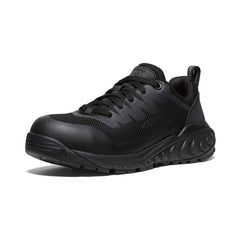 Women's Arvada ESD Work Sneaker (Carbon Toe) Black/Black
