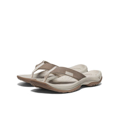 Women's Kona Leather Flip-Flop Brindle/Silver Birch