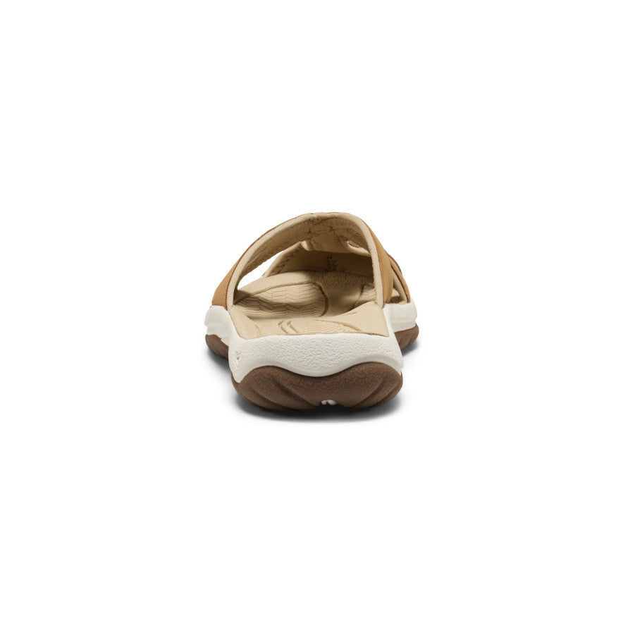 Women's Bali Leather Slide Sandal Chipmunk/Birch