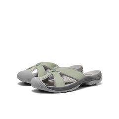 Women's Bali Leather Slide Sandal Lily Pad/Steel Grey