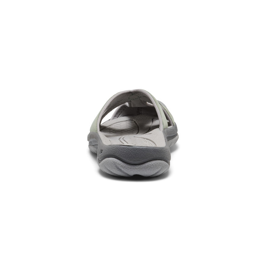 Women's Bali Leather Slide Sandal Lily Pad/Steel Grey
