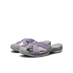 Women's Bali Leather Slide Sandal Purple Haze/Steel Grey
