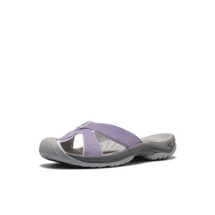 Women's Bali Leather Slide Sandal Purple Haze/Steel Grey