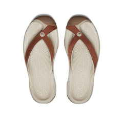 Women's Waimea Leather Flip-Flop Sorrel Horse/Plaza Taupe