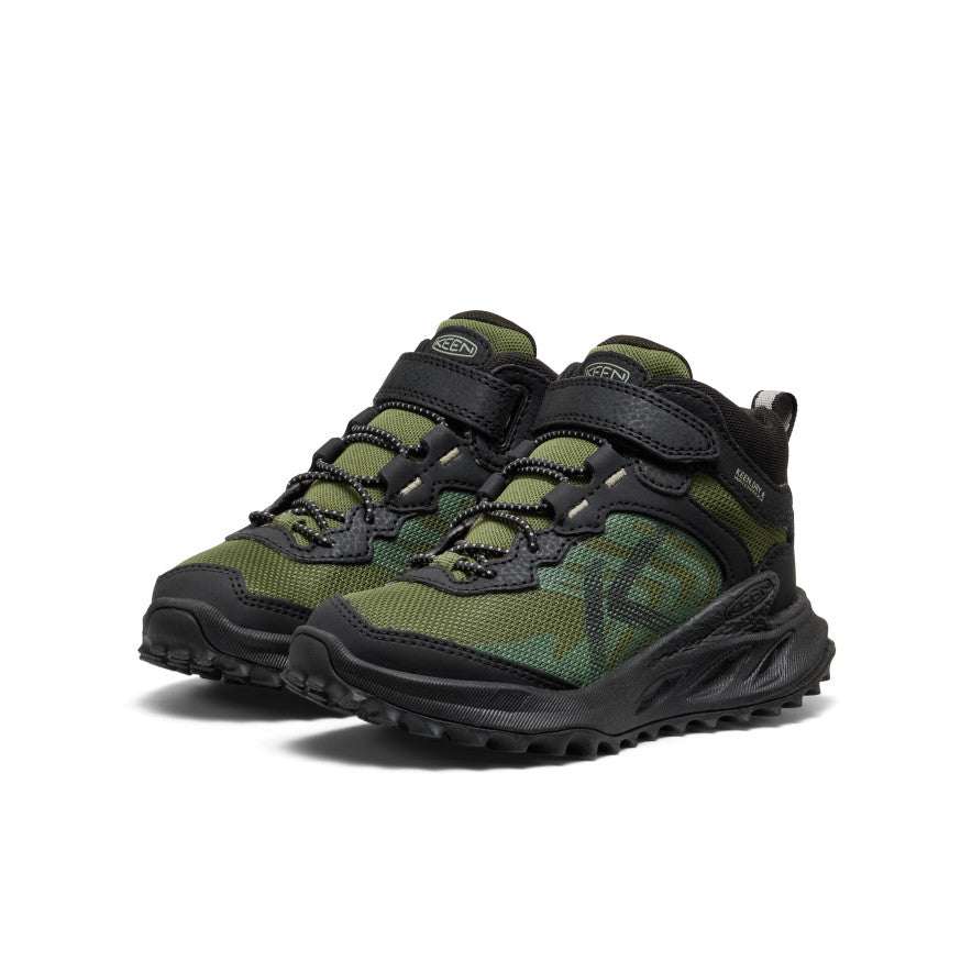Little Kids' Zionic Waterproof Hiker Black/Bronze Green